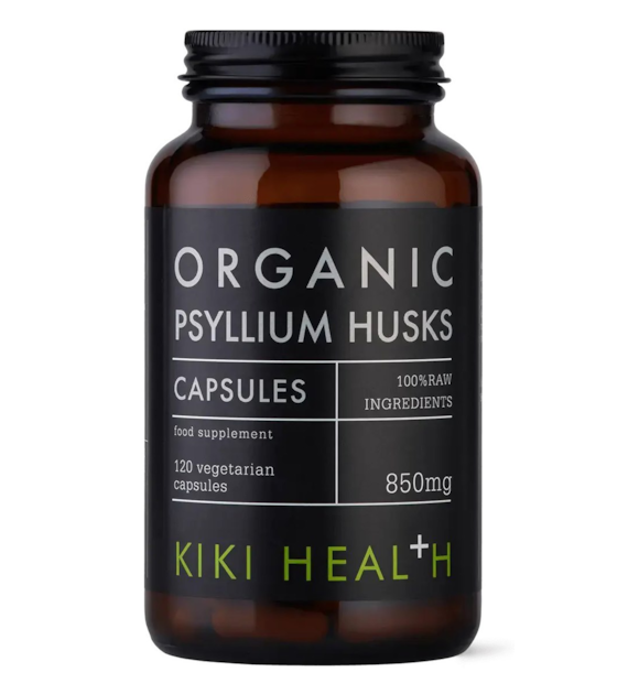 KIKI HEALTH Organic Psyllium Husks 850 mg - Babka jajowata (120 kaps.)