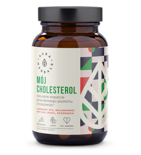 AURA HERBALS Mój Cholesterol - Prawidłowy Poziom (60 kaps.)