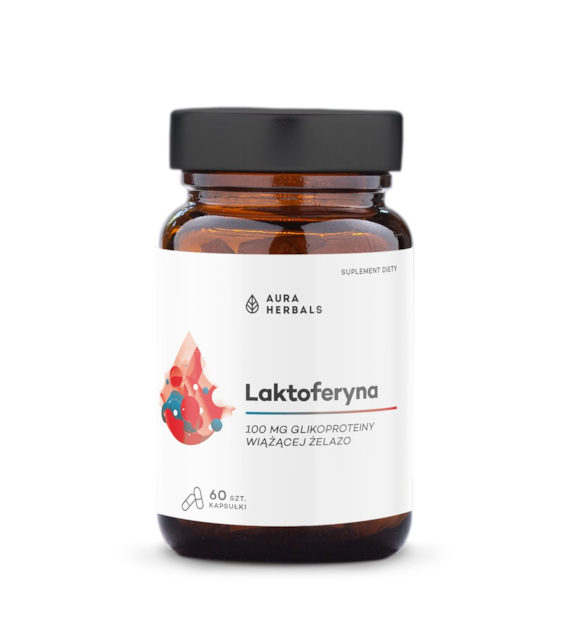 AURA HERBALS Laktoferyna 100 mg (60 kaps.)
