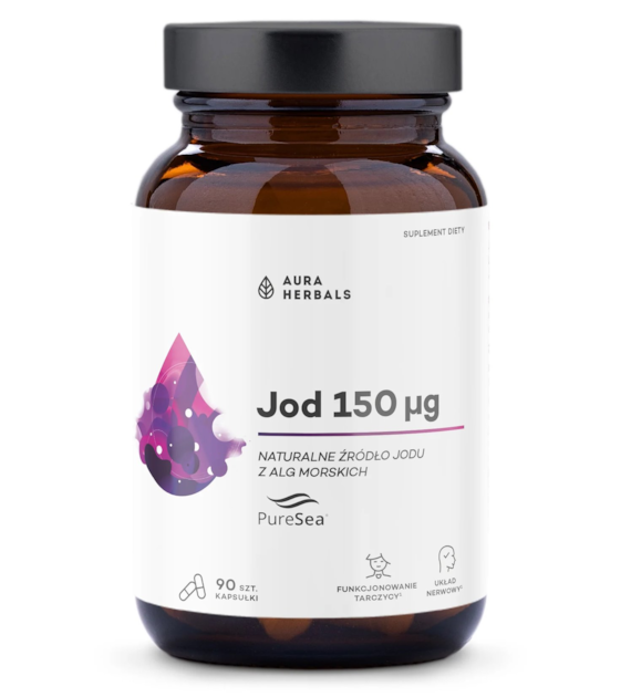 AURA HERBALS Jod 150 μg, PureSea (60 kaps.)