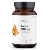 AURA HERBALS Potas 300 mg, cytrynian potasu (60 kaps.)