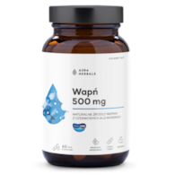 AURA HERBALS Wapń 500 mg, Aquamin (60 kaps.)