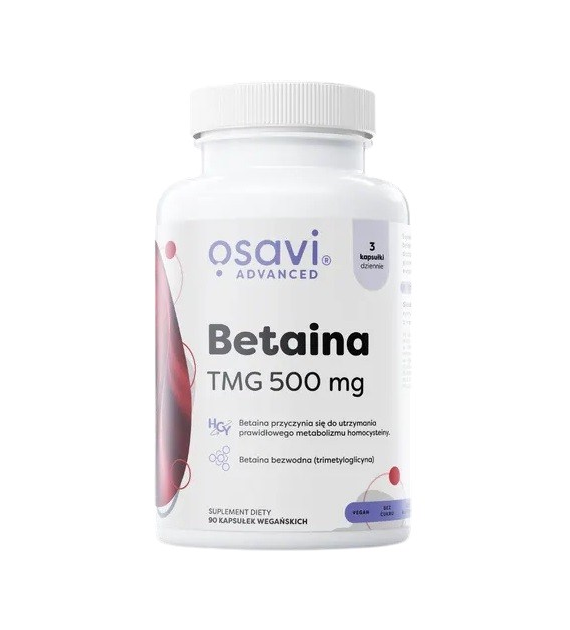 OSAVI Betaina, TMG 500 mg (90 kaps.)