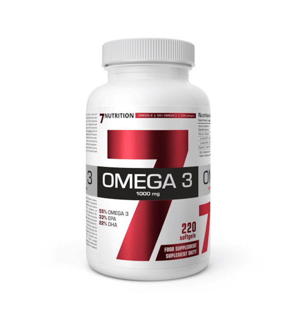 7NUTRITION Omega-3 55% 1000 mg (220 kaps. miękkich)