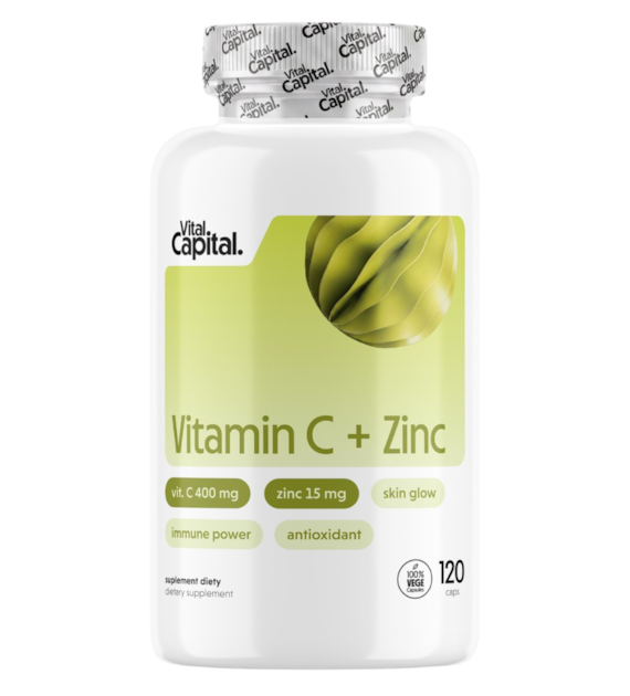 VITALCAPITAL Vitamin C + Zinc (120 kaps.)