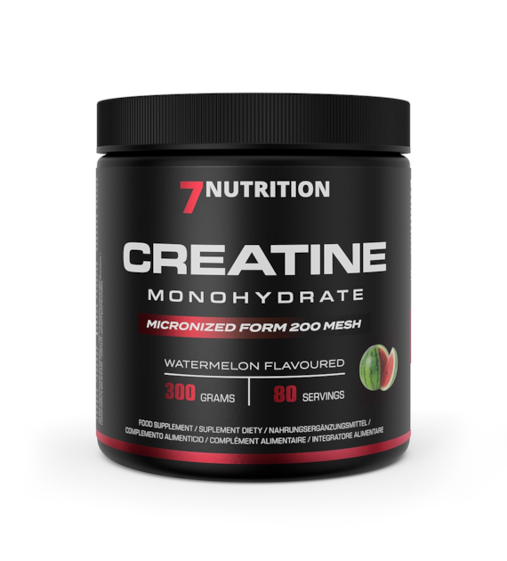 7NUTRITION Creatine Monohydrate Watermelon - Monohydrat Kreatyny - smak arbuzowy (300 g)