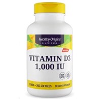 HEALTHY ORIGINS Vitamin D3 1000 IU - Witamina D (360 kaps.)