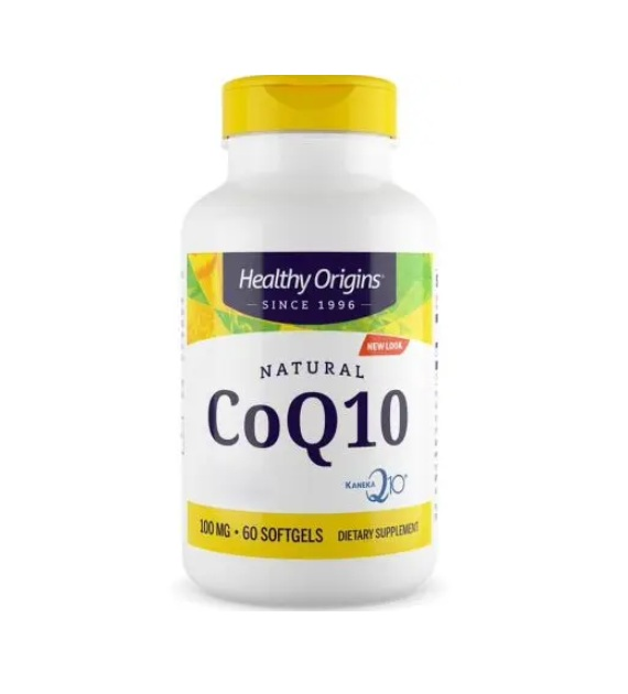 HEALTHY ORIGINS Natural CoQ10 - Koenzym Q10 100 mg (60 kaps.)