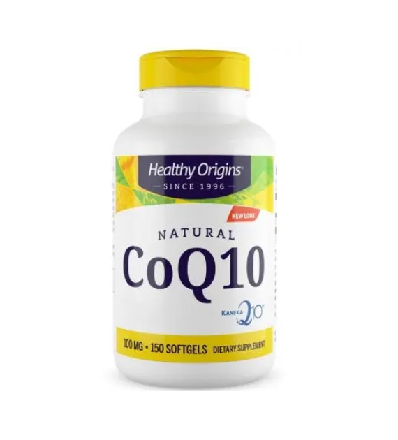 HEALTHY ORIGINS Natural CoQ10 - Koenzym Q10 100 mg (150 kaps.)