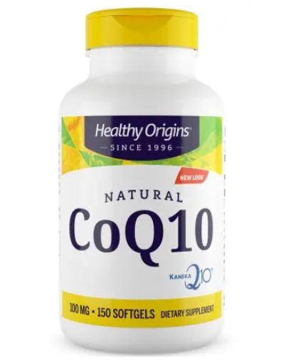 HEALTHY ORIGINS Natural CoQ10 - Koenzym Q10 100 mg (150 kaps.)