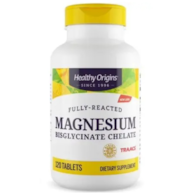 HEALTHY ORIGINS Magnesium Bisglycinate Chelate - Chelat Magenzu (120 tabl.)