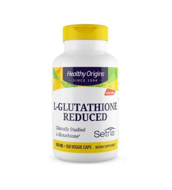 HEALTHY ORIGINS L-glutathione reduced - L-glutation zredukowany (150 kaps.)