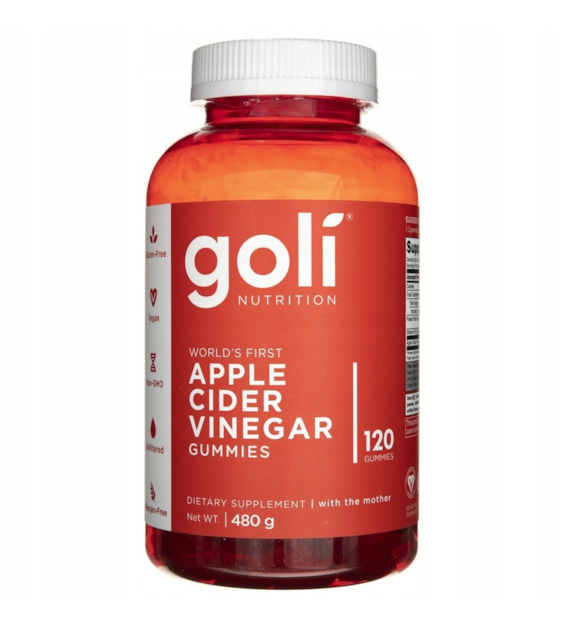 GOLI NUTRITION Apple Cider Vinegar Gummies - Ocet jabłkowy (120 żelek)