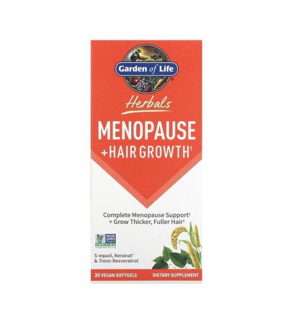 GARDEN OF LIFE Menopause + Hair Growth (30 vegan softgels)