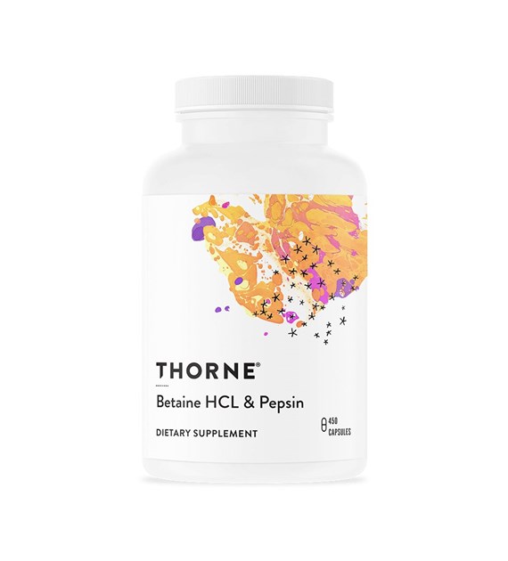 THORNE RESEARCH Betaine HCL & Pepsin (450 caps)