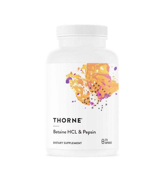 THORNE RESEARCH Betaine HCL & Pepsin (225 caps)