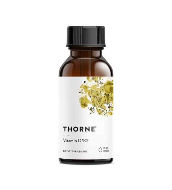 THORNE RESEARCH Vitamin D3+K2 Liquid (30 ml)