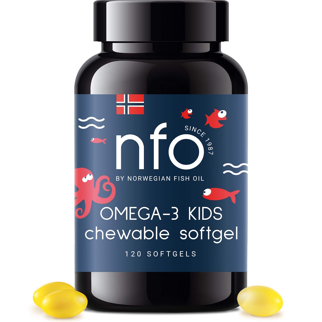 NFO Omega-3 Kids Chewable, smak tutti frutti (120 kaps. miekkich do żucia)