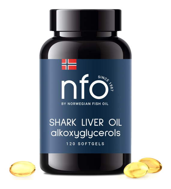 NFO Omega-3 Shark Liver Oil (120 kaps.)