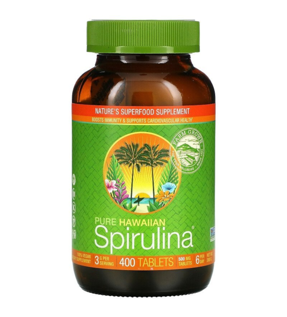 KENAY Hawaiian Spirulina, 500 mg (400 tabs)