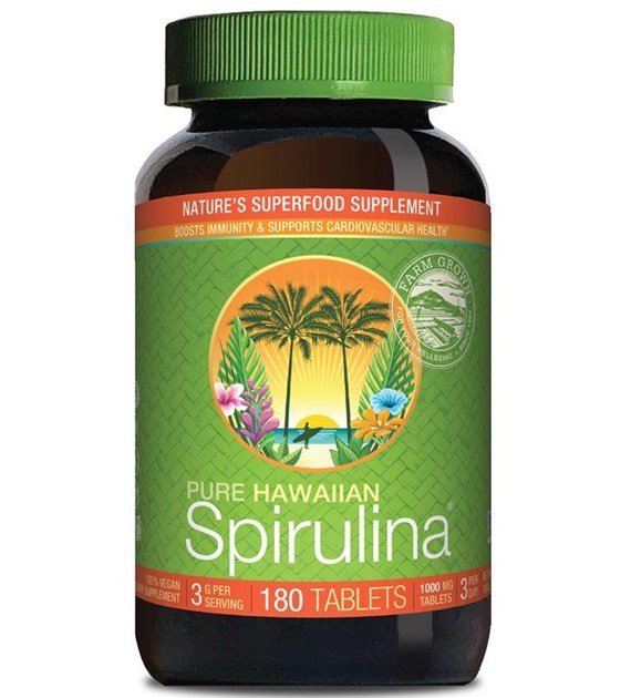 CYANOTECH CO Hawaiian Spirulina, 1000 mg (180 tabs)