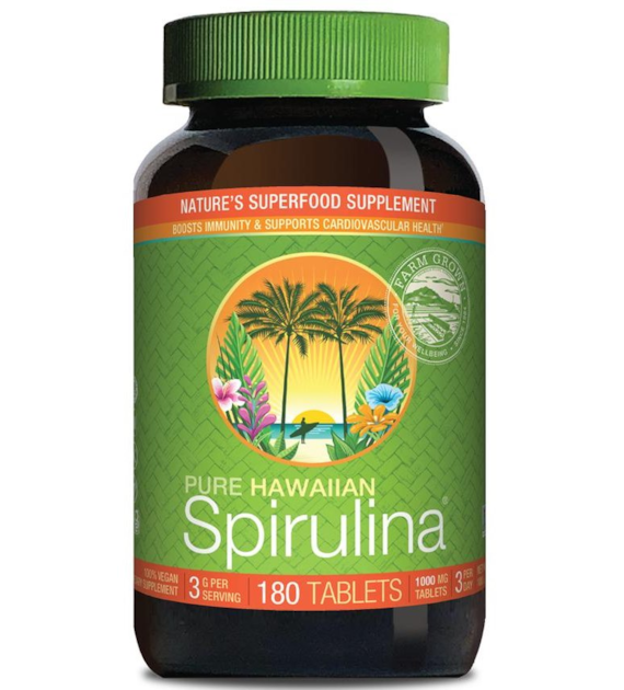 CYANOTECH CO Hawaiian Spirulina, 1000 mg (180 tabs)