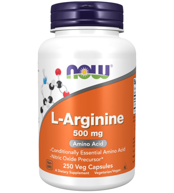 NOW FOODS Arginine, 500 mg (250 caps)