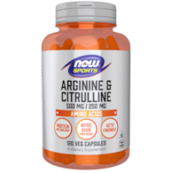 NOW FOODS Arginine & Citrulline (120 vcaps)