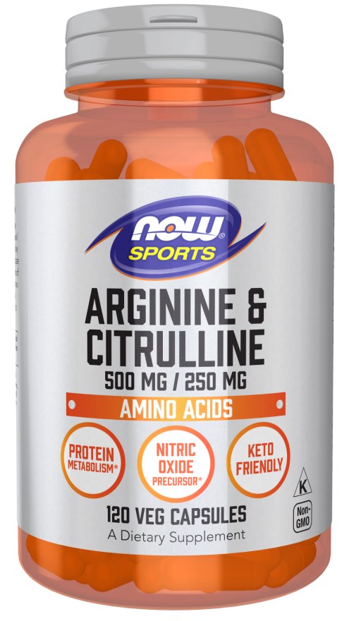 NOW FOODS Arginine & Citrulline (120 vcaps)