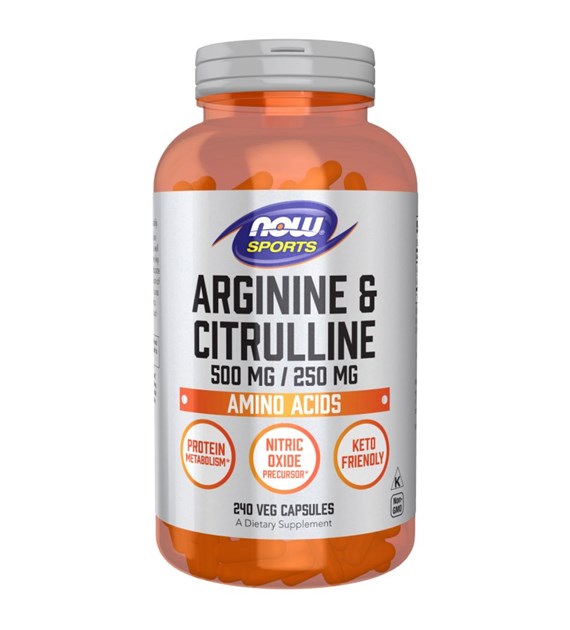 NOW FOODS Arginine & Citrulline (240 vcaps)