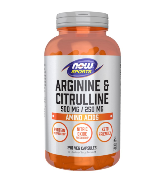 NOW FOODS Arginine & Citrulline (240 vcaps)