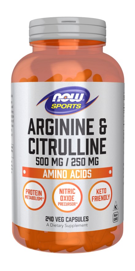NOW FOODS Arginine & Citrulline (240 vcaps)