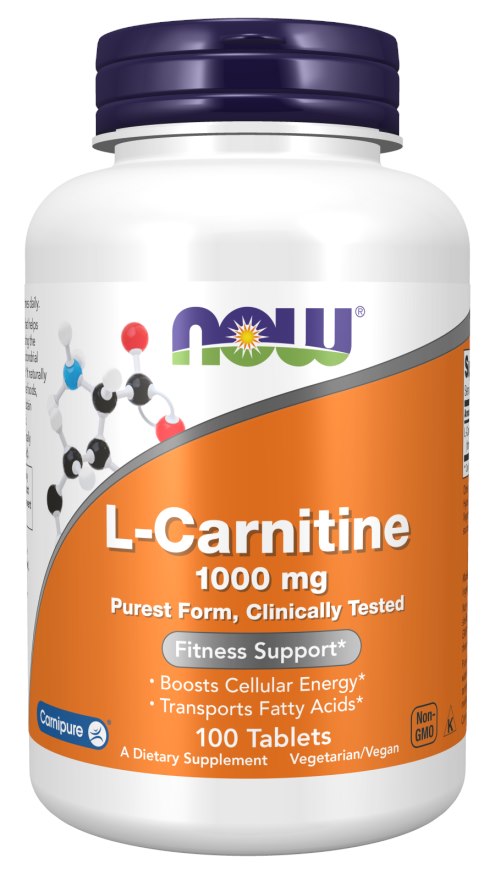 NOW FOODS L-Carnitine - L-Karnityna 1000mg (100 tabl.)