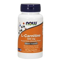 NOW FOODS Carnitine, 500 mg (60 vcaps)