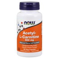 NOW FOODS Acetyl-L-Carnitine, 500 mg (50 vcaps)