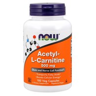 NOW FOODS Acetyl-L-Carnitine, 500 mg (100 vcaps)