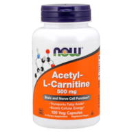 NOW FOODS Acetyl-L-Carnitine, 500 mg (100 vcaps)