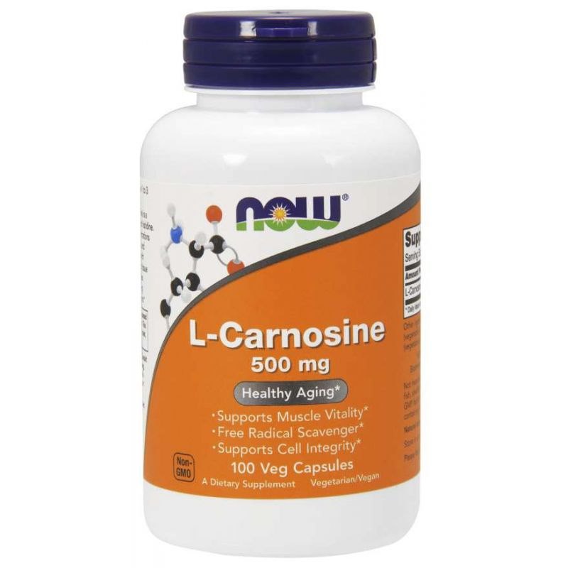 NOW FOODS L-Karnozyna 500 mg - L-Carnosine (100 kaps.)