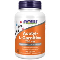 NOW FOODS Acetyl-L-Carnitine, 750 mg (90 tabs)