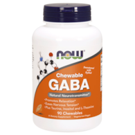 NOW FOODS Chewable GABA  - do ssania (90 tabl.)