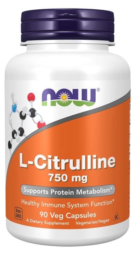 NOW FOODS Citrulline, 750 mg (90 vcaps)