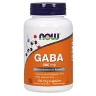 NOW FOODS GABA, 500 mg (100 vcaps)