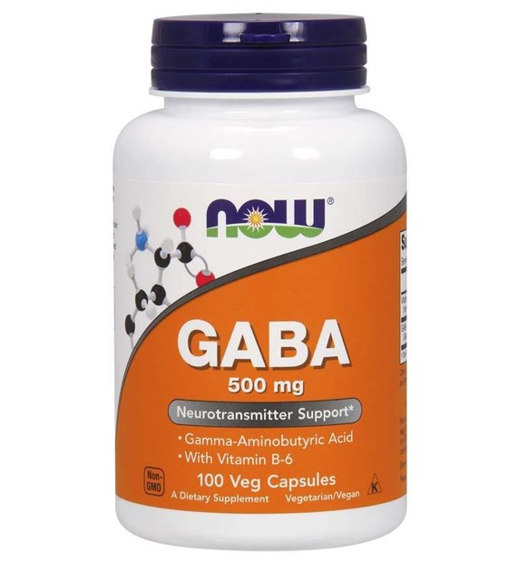 NOW FOODS GABA, 500 mg (100 vcaps)