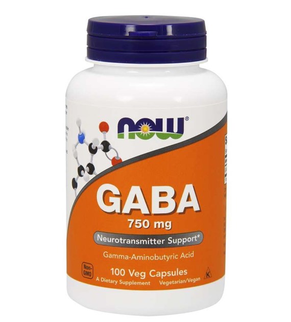NOW FOODS GABA 750 mg (100 kaps.)