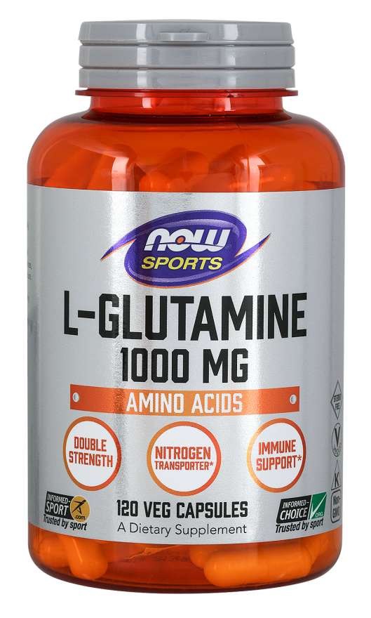 NOW FOODS L-Glutamina (120 kaps.)