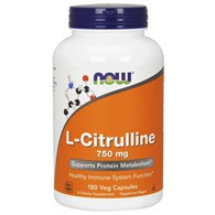 NOW FOODS Citrulline, 750 mg (180 vcaps)