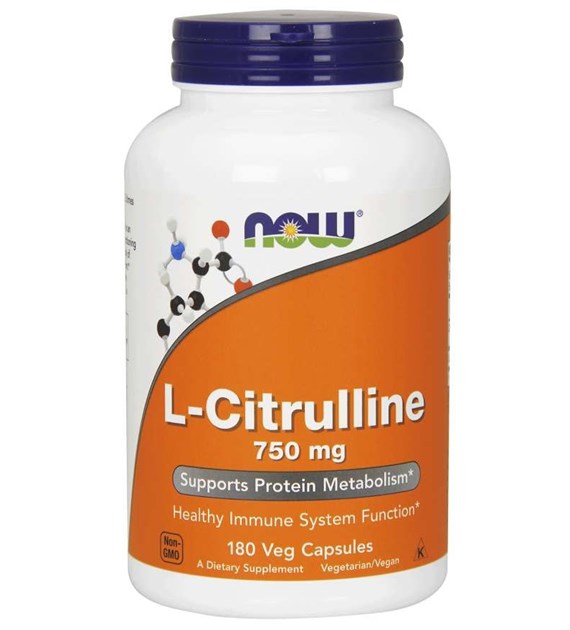 NOW FOODS Citrulline, 750 mg (180 vcaps)