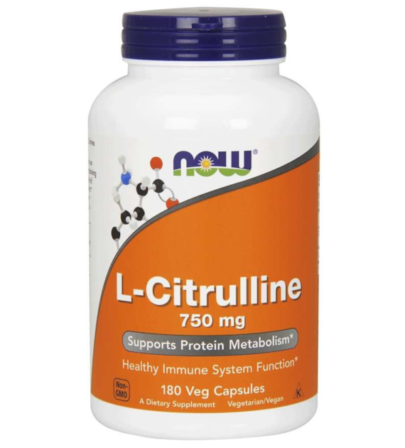 NOW FOODS Citrulline, 750 mg (180 vcaps)