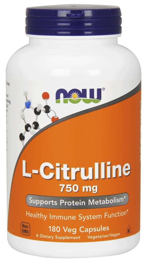 NOW FOODS Citrulline, 750 mg (180 vcaps)