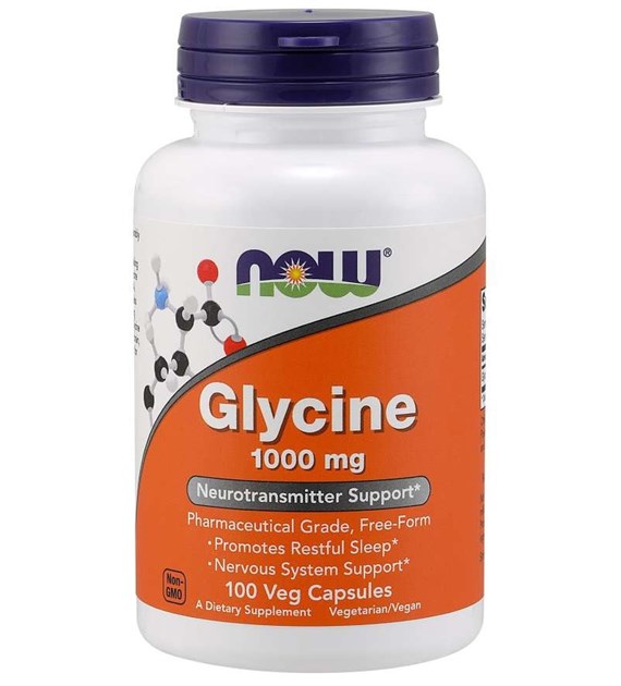 NOW FOODS Glycine, 1000 mg (100 vcaps)